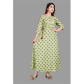 SIPET - Green Rayon Womens Anarkali Kurti ( Pack of 1 ) - None