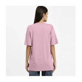 Radprix Pink Cotton Regular Fit Womens T-Shirt ( Pack of 1 ) - None