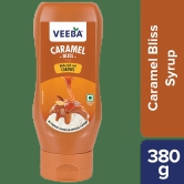 Veeba Caramel Bliss Syrup - No Synthetic Colours & Artificial Flavours, 380 G