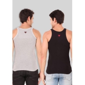 Hap Kings - Multi Cotton Mens Vest ( Pack of 2 ) - None