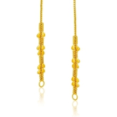 LUV FASHION Golden Drop Earrings ( Pack of 1 ) - Golden