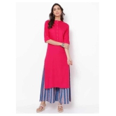 SIPET - Pink Rayon Womens Straight Kurti - L