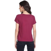 Sugr - Red Cotton Regular Fit Womens T-Shirt ( Pack of 1 ) - L