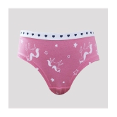 Ariel - Multi Cotton Blend Girls Panties ( Pack of 6 ) - None