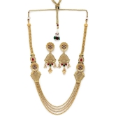 Sukkhi Gold Alloy Necklace Set ( Pack of 1 ) - Gold