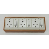 6A 3 Sockets (3 Pin Socket) & 3 Switch Extension Box with 16A Plug & 20m Wire