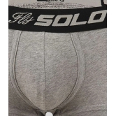 Solo Cotton Blend Mens Trunks ( Light Grey ) - 80