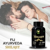 FIJ AYURVEDA Premium Shilajit/Shilajeet Extract Capsule for Vigor & Vitality - 500mg 60 Capsules (Pack of 1)