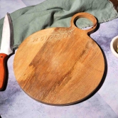 Wooden Chopping Board, Mango Wood, Food Grade Polish, Dishwasher Safe-Circle