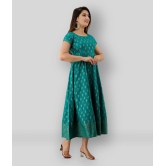 SVARCHI - Green Cotton Blend Women's A-line Dress ( Pack of 1 ) - L