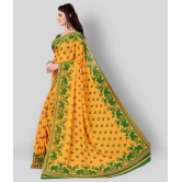 Anand Sarees - Yellow Georgette Saree With Blouse Piece (Pack of 1)