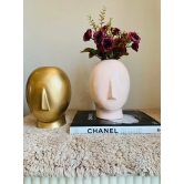 Adorable Human Face Vases-Black / H: 9 inch | L: 6 inch | W: 7 inch / Polyresin