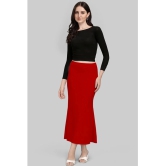 LEELAVATI Red Lycra Petticoat - Single - None