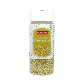 Puramio Golden Vermicelli Sprinkles With (Real Silver Vark) For Cake Decoration, 100 gm