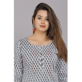 JC4U - Blue Cotton Womens Straight Kurti ( Pack of 1 ) - None