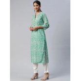 SVARCHI - Green Cotton Womens Straight Kurti ( Pack of 1 ) - None