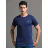 JILZ Polyester Regular Fit Printed Half Sleeves Mens T-Shirt - Navy ( Pack of 1 ) - None