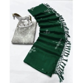 A TO Z CART Silk Embellished Saree With Blouse Piece - Green ( Pack of 1 ) - Green