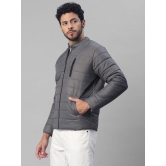 UrbanMark Men Regular Fit Men Quilted Jacket-Dark Grey - None