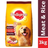 Pedigree Adult Dry Dog Food Food, Meat & Rice 3 kgs