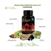 Vedapure Premium Shilajit Caps with Ashwagandha Extract Helps in Stamina, Strength,For Men 1000mg - 60 Veg Caps (Pack of 1)