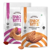 Nutraj Snackrite Cranberry & Nuts Trio & Almond Roasted & Salted - Combo