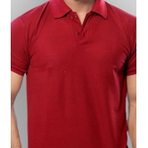 in365 - Maroon Cotton Blend Regular Fit Mens Polo T Shirt ( Pack of 1 ) - None