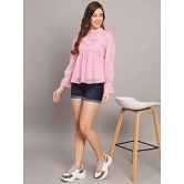 FUNDAY FASHION Casual Cuffed Sleeves Solid Women Regular Fit Boota Top