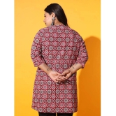 AUSTIVO Cotton Printed Straight Womens Kurti - Multicoloured ( Pack of 1 ) - None