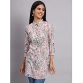 Tissu - Pink Rayon Womens Shirt Style Kurti ( Pack of 1 ) - None