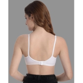 Madam - White Cotton Non Padded Womens T-Shirt Bra ( Pack of 1 ) - None