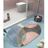 mahek accessories Anti-skid Rubber Bath Mat 40x60 cm ( Pack of 1 ) - Gray - Gray