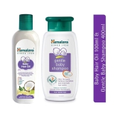 Himalaya Baby Hair Oil (100ml) & Himalaya Gentle Baby Shampoo (400ml) (Pack of 2)