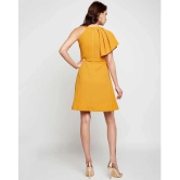 Addyvero Cotton Lycra Yellow Regular Dress - Single - L