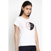 Clovia Cotton White T-Shirts - Single - 2XL