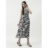 Zima Leto Polyester Printed Full Length Womens A-line Dress - Black ( Pack of 1 ) - None