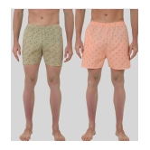 Forbro - Multicolor Forbro Cotton Blend Men's Boxer- ( Pack of 2 ) - None