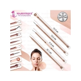 Majestique Blackhead Remover kit 4Pcs Proper Pimple Remover Tool - Blackhead Extractor Tool for Nose Face, Stainless Steel White Head Remover Kit for Men. Women