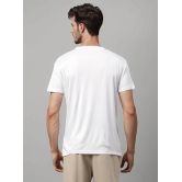 UrbanMark Polyester Regular Fit Solid Half Sleeves Mens T-Shirt - White ( Pack of 1 ) - None