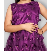 JULEE Net Gown For Girls ( Pack of 1 , Purple ) - None