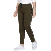 Uzarus - Olive Cotton Blend Womens Running Trackpants ( Pack of 1 ) - L