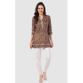 Meher Impex - Brown Cotton Womens Tunic ( Pack of 1 ) - None