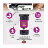 YUM YUM Premium Dried Black Raisins Kishmish 1kg (Pack of 4 - 250g Jar Each)