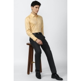 Men Yellow Slim Fit Formal Full Sleeves Formal Shirt