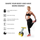 Triple Tummy Trimmer For Men & Women Fat Buster Workout Equipment for Leg Exerciser Sport Fitness Slimming Body building at Home Gym (Triple Tummy Trimmer Yellow)