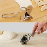 NIDY? 1Pc Stainless Steel Dough Press Dumpling Maker Mould Pie Ravioli Cooking Pastry Tools Circle Dumpling Wrapper Cutter Making Machine Skin Cutter Maker