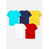 Trampoline Multicolor Cotton Blend Boys T-Shirt ( Pack of 5 ) - None