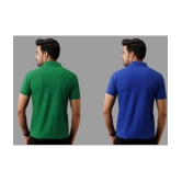 SKYRISE - Multicolor Cotton Blend Slim Fit Men's Polo T Shirt ( Pack of 2 ) - None