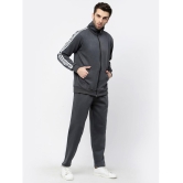 KZALCON - Grey Cotton Blend Regular Fit Mens Tracksuit ( Pack of 1 ) - XXL