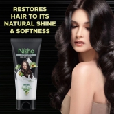 Nisha Hair Conditioner 180ml Bottle, Smooth & Silky Conditioner with Almond and Olive Actives for Dry and Frizzy Hair